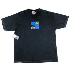 Jeff Gordon 24 Dupont Nascar Racing Navy Black Tee T Shirt Size XL B3